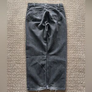 Levi's 505 Faded Black Denim Jeans Orange Tab, 36x30, Vintage